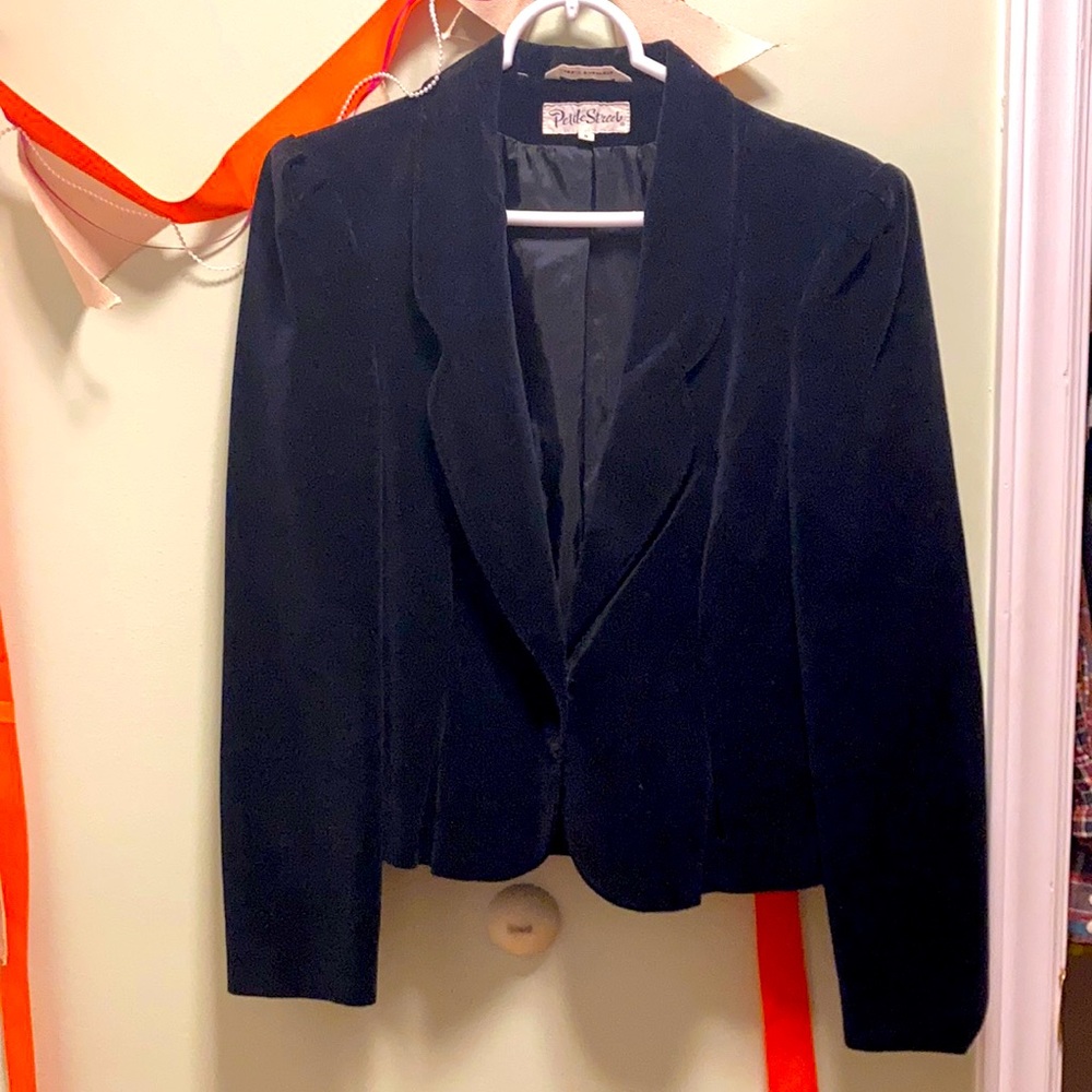 Vintage Black Velvet cocktail jacket
